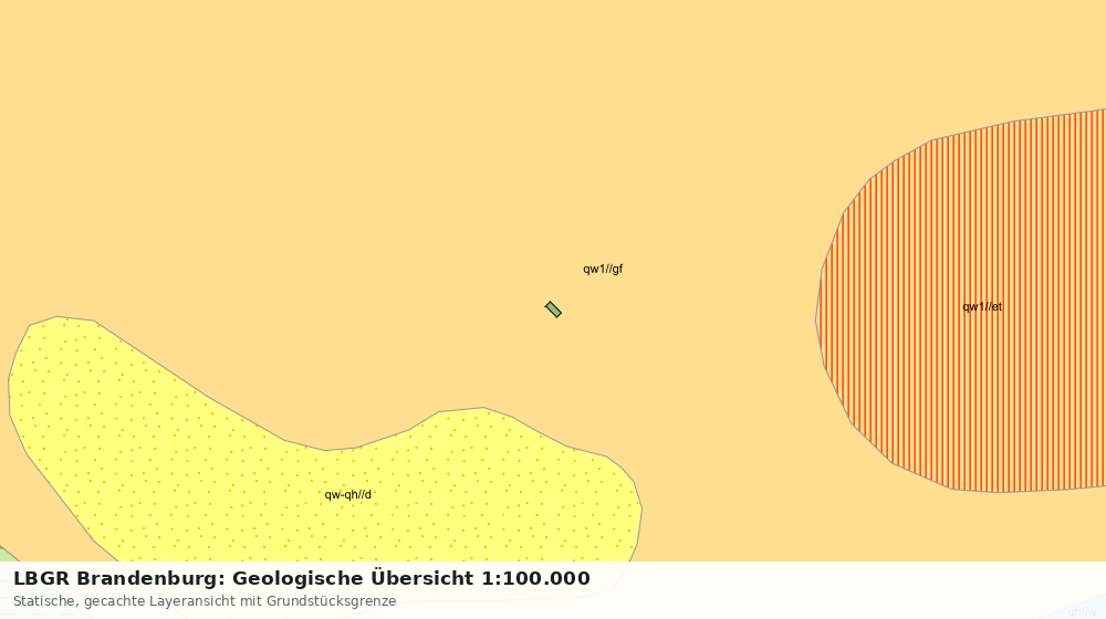 Statische Kartenansicht: LBGR Brandenburg: Geologische Übersicht 1:100.000