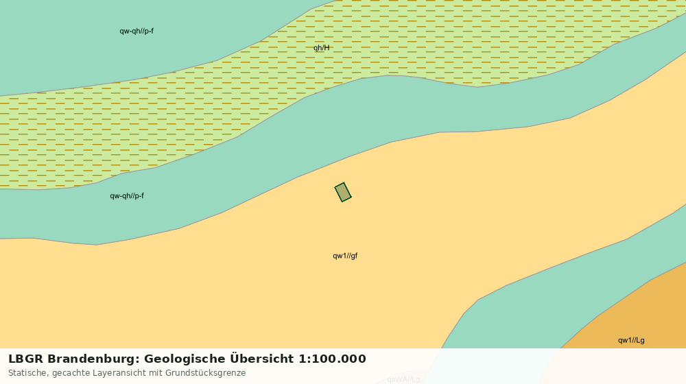 Statische Kartenansicht: LBGR Brandenburg: Geologische Übersicht 1:100.000