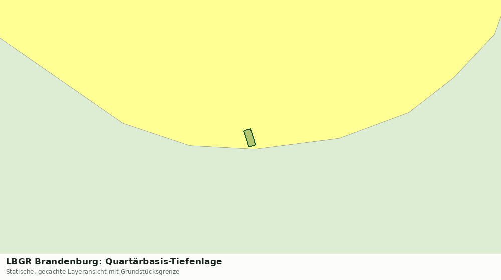 Statische Kartenansicht: LBGR Brandenburg: Quartärbasis-Tiefenlage