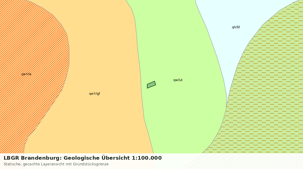 Statische Kartenansicht: LBGR Brandenburg: Geologische Übersicht 1:100.000