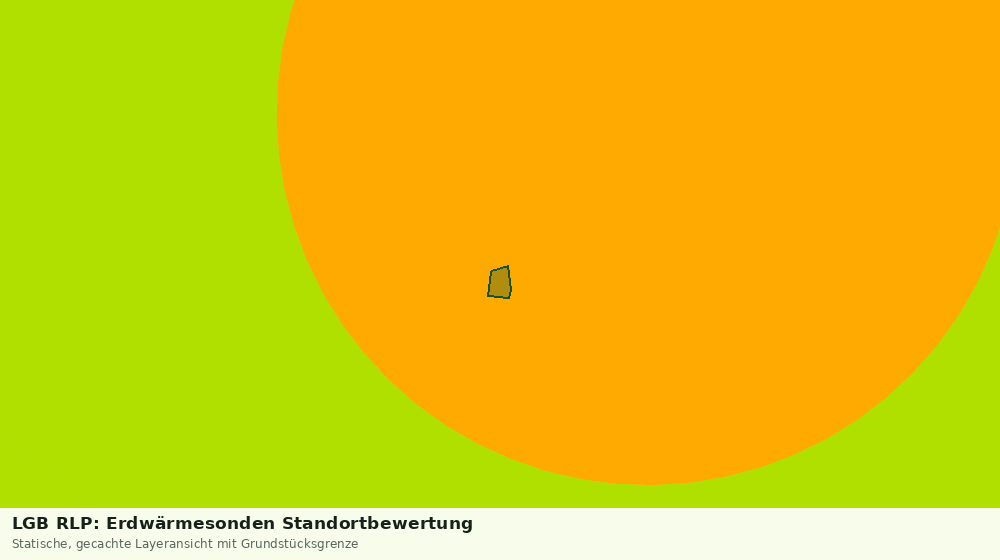 Statische Kartenansicht: LGB RLP: Erdwärmesonden Standortbewertung