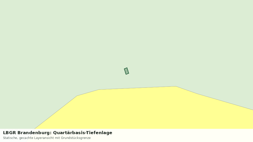 Statische Kartenansicht: LBGR Brandenburg: Quartärbasis-Tiefenlage