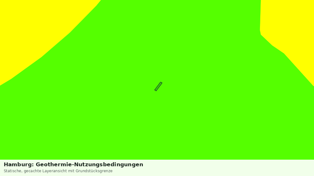 Statische Kartenansicht: Hamburg: Geothermie-Nutzungsbedingungen