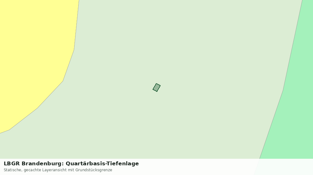 Statische Kartenansicht: LBGR Brandenburg: Quartärbasis-Tiefenlage
