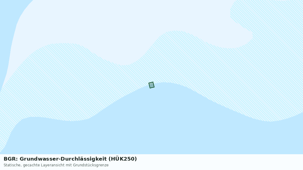 Statische Kartenansicht: BGR: Grundwasser-Durchlässigkeit (HÜK250)