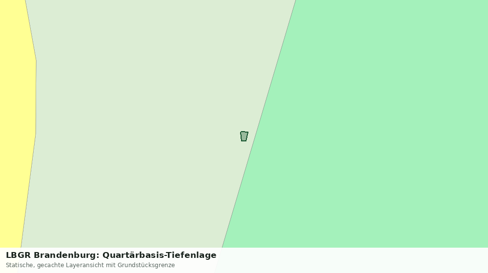 Statische Kartenansicht: LBGR Brandenburg: Quartärbasis-Tiefenlage