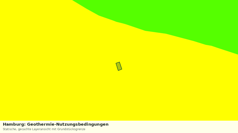 Statische Kartenansicht: Hamburg: Geothermie-Nutzungsbedingungen