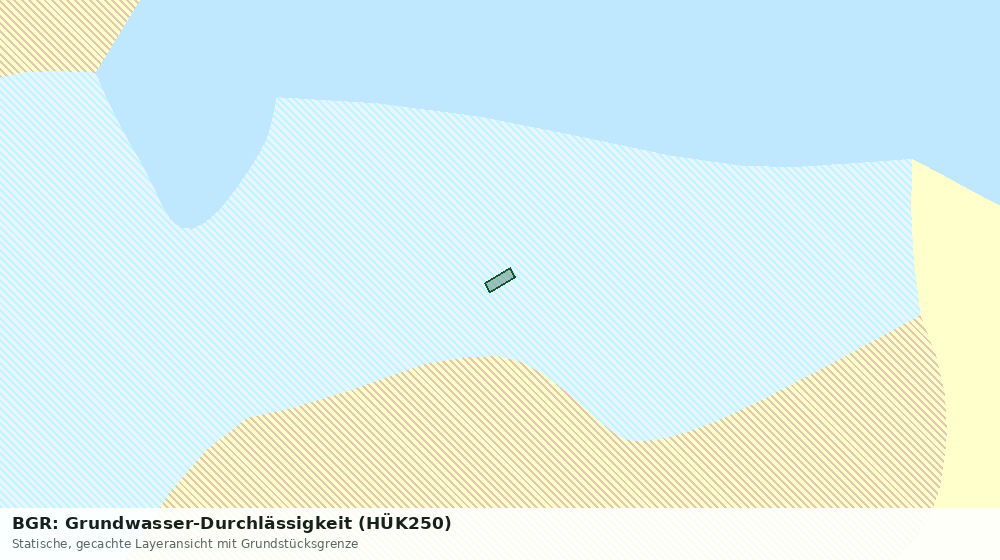 Statische Kartenansicht: BGR: Grundwasser-Durchlässigkeit (HÜK250)