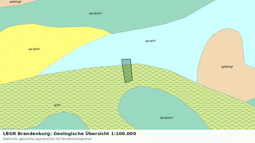 Statische Kartenansicht: LBGR Brandenburg: Geologische Übersicht 1:100.000