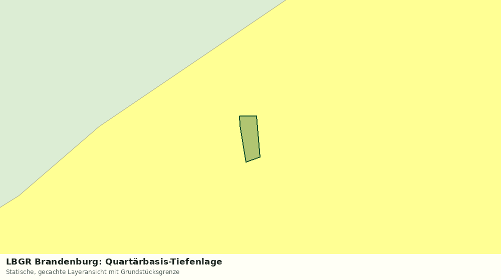 Statische Kartenansicht: LBGR Brandenburg: Quartärbasis-Tiefenlage