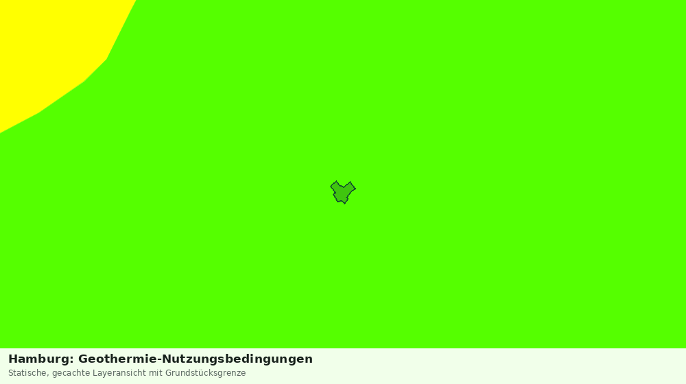 Statische Kartenansicht: Hamburg: Geothermie-Nutzungsbedingungen