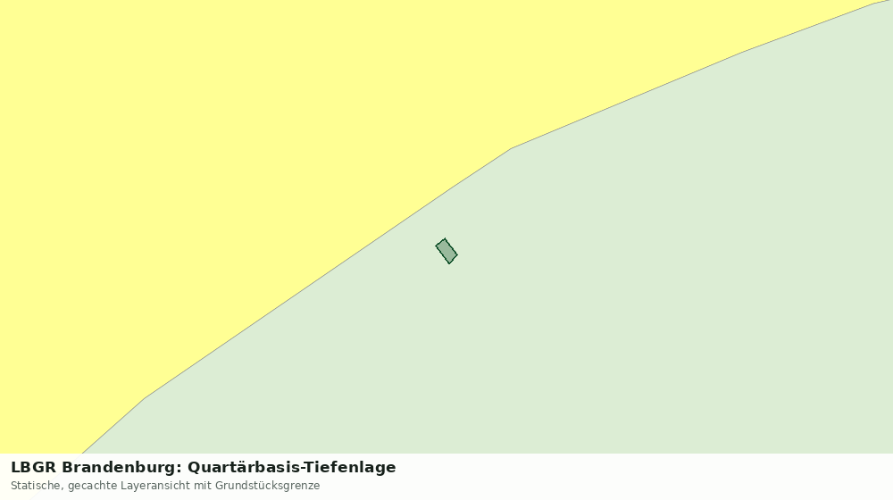 Statische Kartenansicht: LBGR Brandenburg: Quartärbasis-Tiefenlage
