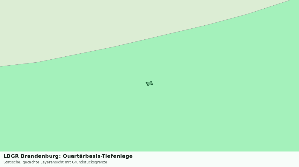 Statische Kartenansicht: LBGR Brandenburg: Quartärbasis-Tiefenlage