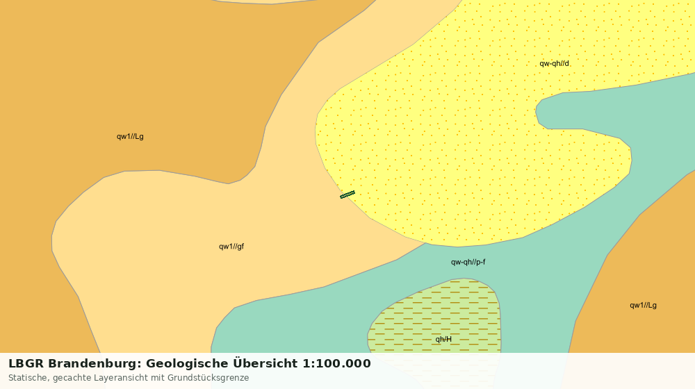 Statische Kartenansicht: LBGR Brandenburg: Geologische Übersicht 1:100.000