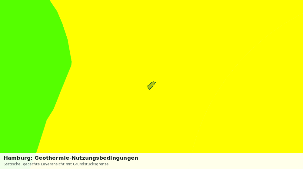 Statische Kartenansicht: Hamburg: Geothermie-Nutzungsbedingungen
