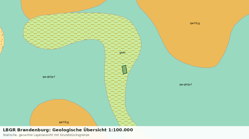 Statische Kartenansicht: LBGR Brandenburg: Geologische Übersicht 1:100.000