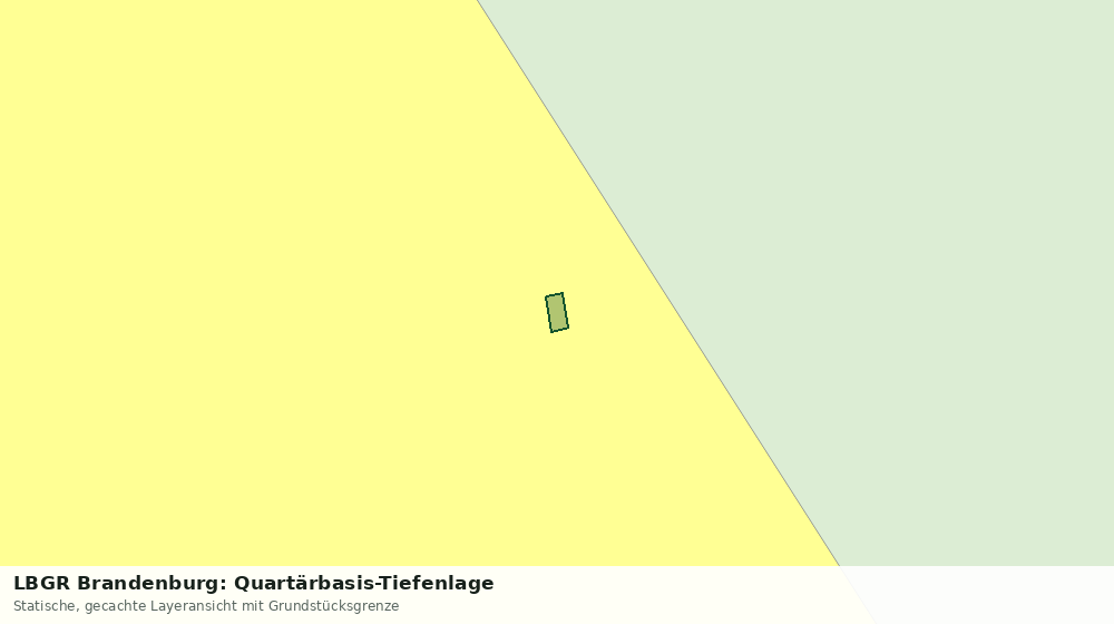Statische Kartenansicht: LBGR Brandenburg: Quartärbasis-Tiefenlage
