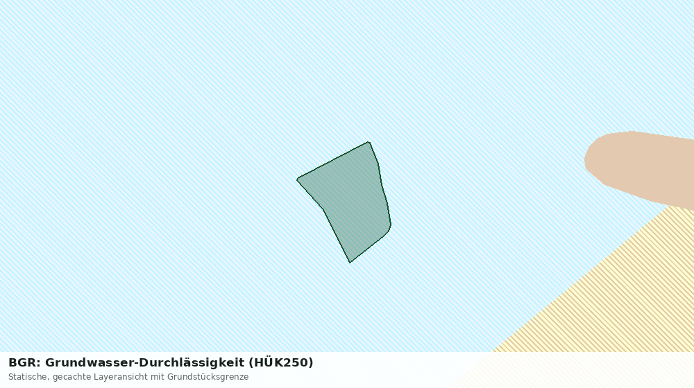 Statische Kartenansicht: BGR: Grundwasser-Durchlässigkeit (HÜK250)