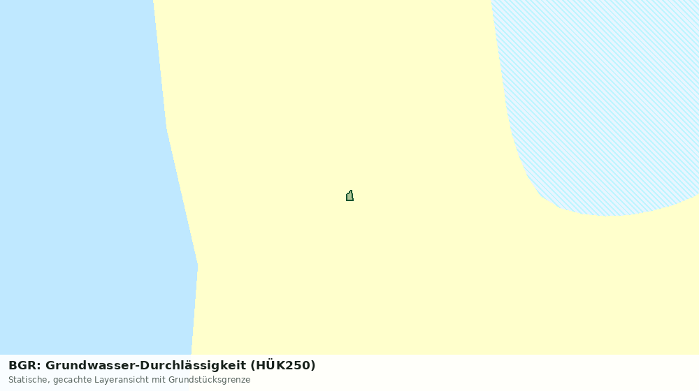 Statische Kartenansicht: BGR: Grundwasser-Durchlässigkeit (HÜK250)