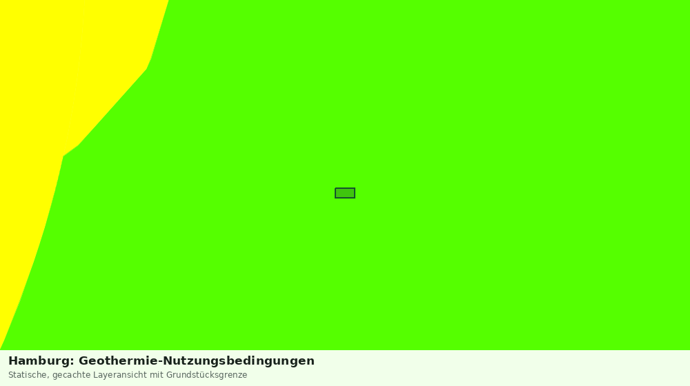 Statische Kartenansicht: Hamburg: Geothermie-Nutzungsbedingungen