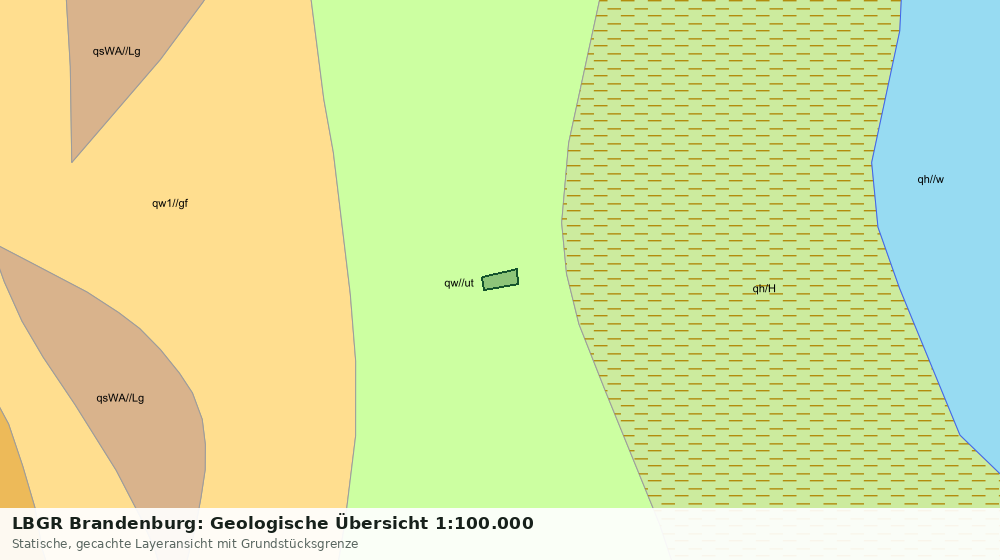 Statische Kartenansicht: LBGR Brandenburg: Geologische Übersicht 1:100.000