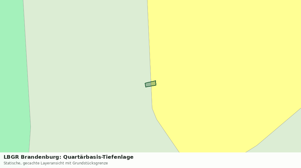 Statische Kartenansicht: LBGR Brandenburg: Quartärbasis-Tiefenlage
