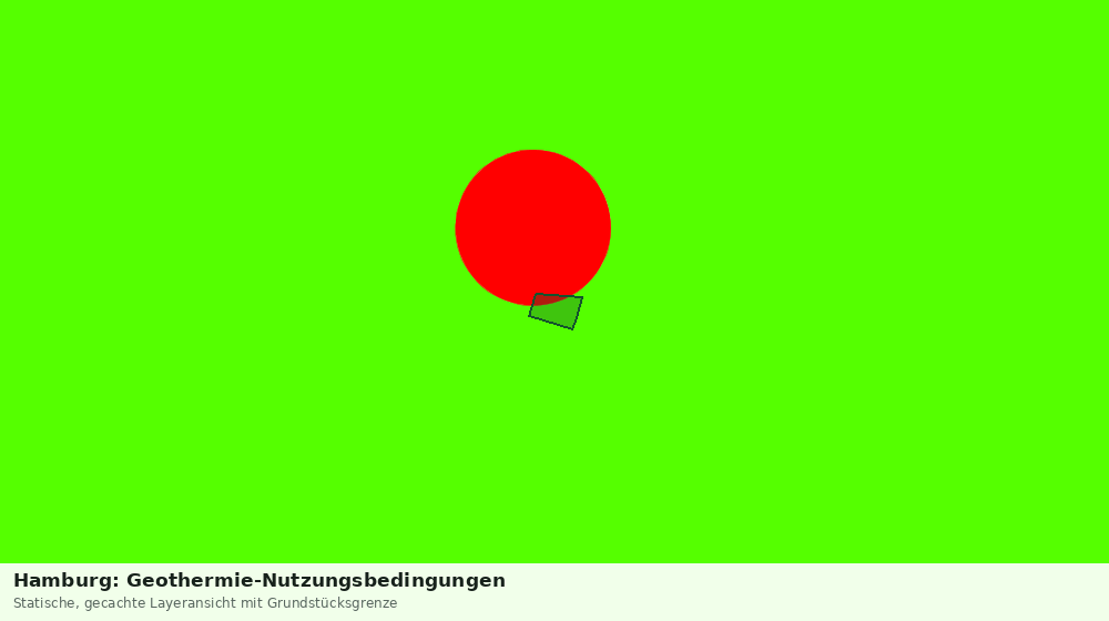 Statische Kartenansicht: Hamburg: Geothermie-Nutzungsbedingungen