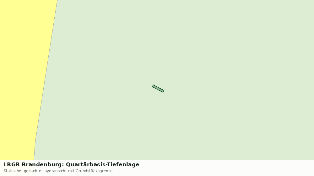 Statische Kartenansicht: LBGR Brandenburg: Quartärbasis-Tiefenlage