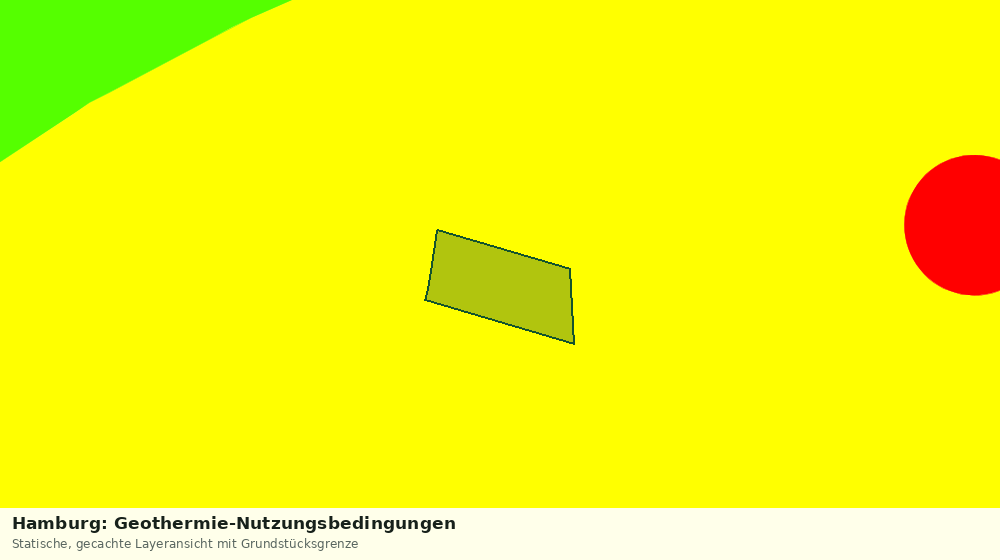 Statische Kartenansicht: Hamburg: Geothermie-Nutzungsbedingungen