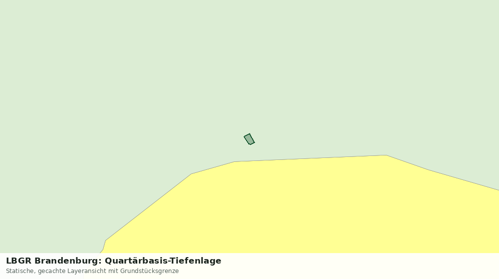 Statische Kartenansicht: LBGR Brandenburg: Quartärbasis-Tiefenlage