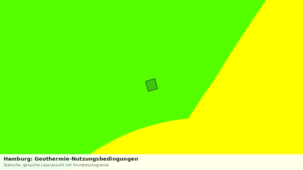 Statische Kartenansicht: Hamburg: Geothermie-Nutzungsbedingungen