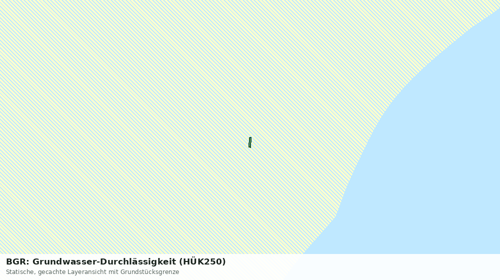 Statische Kartenansicht: BGR: Grundwasser-Durchlässigkeit (HÜK250)