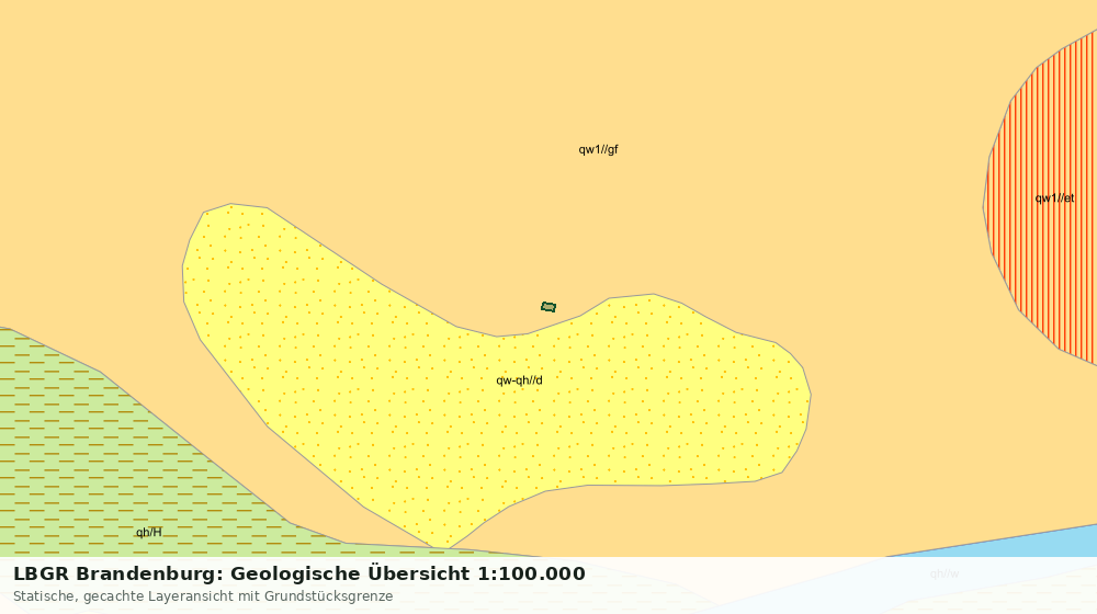 Statische Kartenansicht: LBGR Brandenburg: Geologische Übersicht 1:100.000
