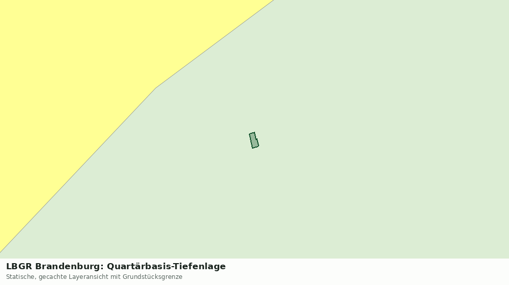 Statische Kartenansicht: LBGR Brandenburg: Quartärbasis-Tiefenlage