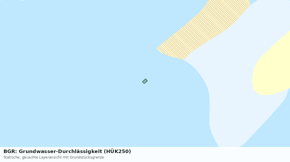 Statische Kartenansicht: BGR: Grundwasser-Durchlässigkeit (HÜK250)