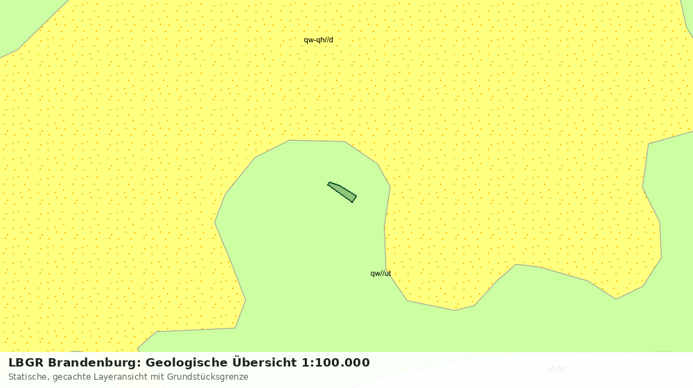 Statische Kartenansicht: LBGR Brandenburg: Geologische Übersicht 1:100.000