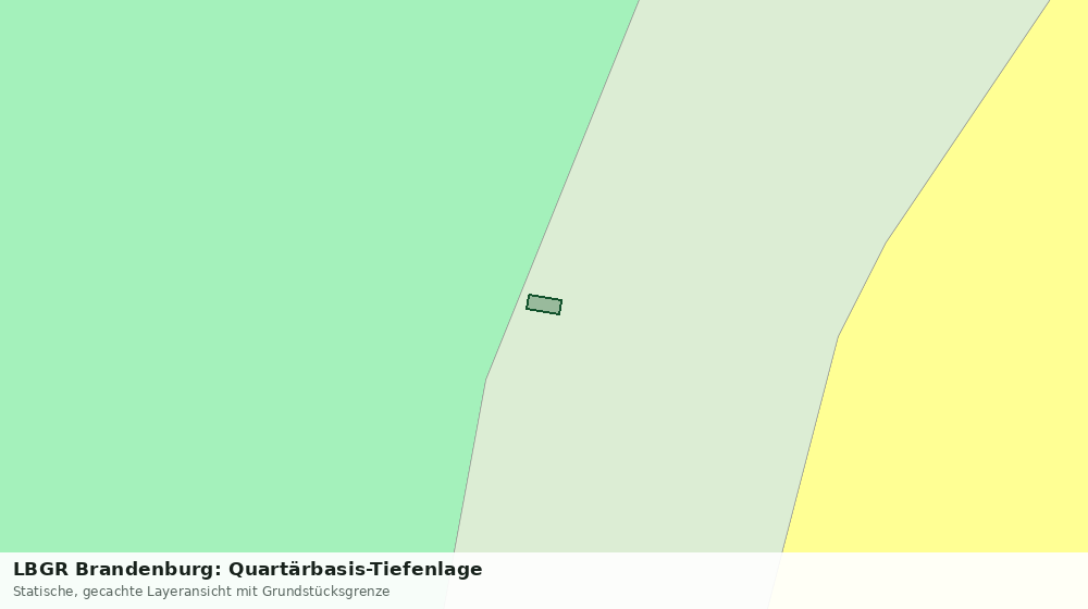 Statische Kartenansicht: LBGR Brandenburg: Quartärbasis-Tiefenlage