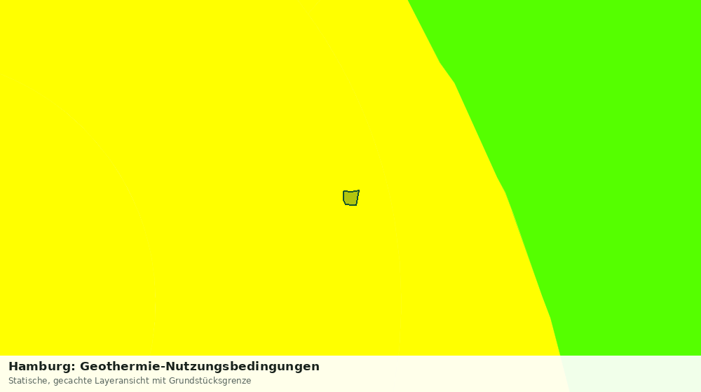 Statische Kartenansicht: Hamburg: Geothermie-Nutzungsbedingungen