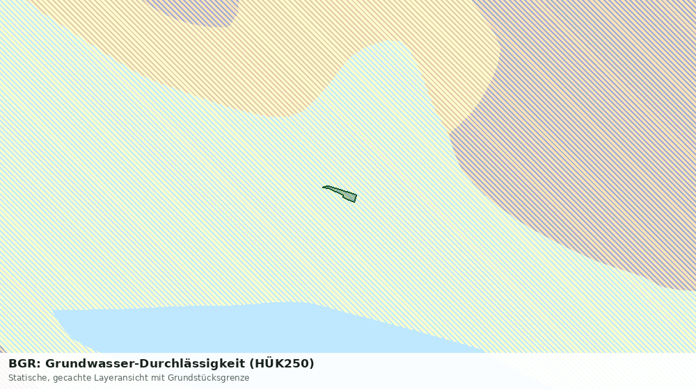 Statische Kartenansicht: BGR: Grundwasser-Durchlässigkeit (HÜK250)