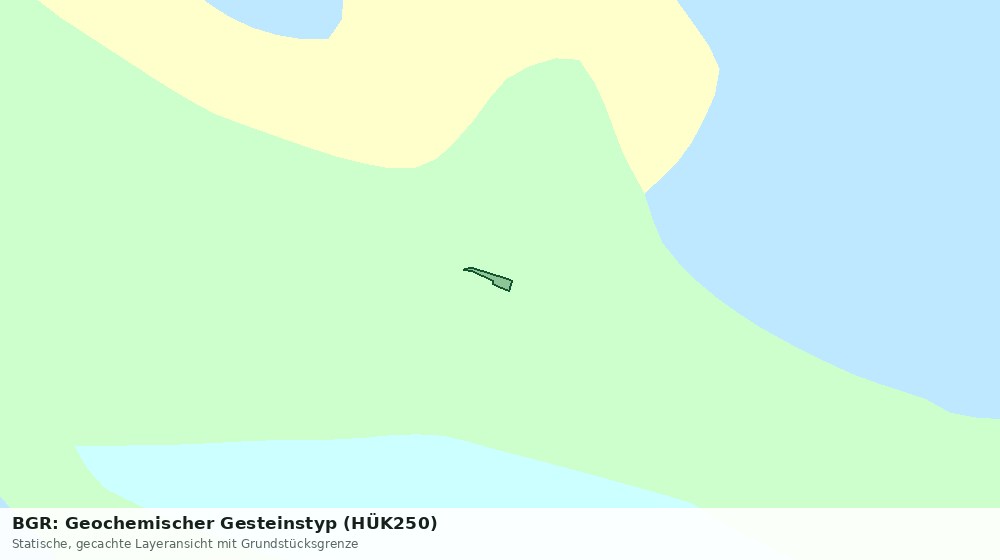 Statische Kartenansicht: BGR: Geochemischer Gesteinstyp (HÜK250)