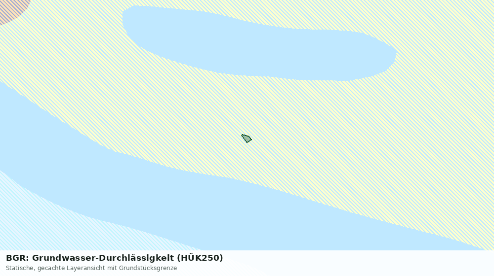 Statische Kartenansicht: BGR: Grundwasser-Durchlässigkeit (HÜK250)