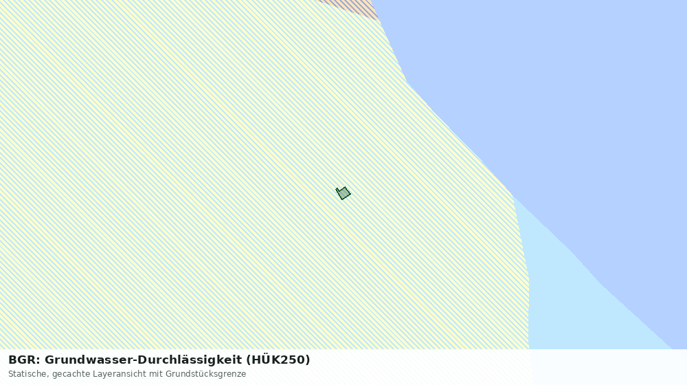 Statische Kartenansicht: BGR: Grundwasser-Durchlässigkeit (HÜK250)