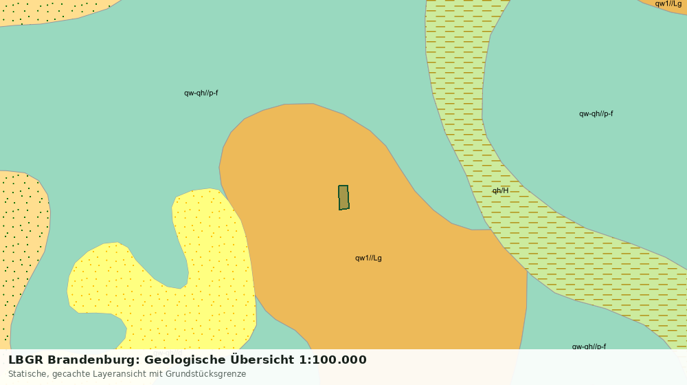 Statische Kartenansicht: LBGR Brandenburg: Geologische Übersicht 1:100.000