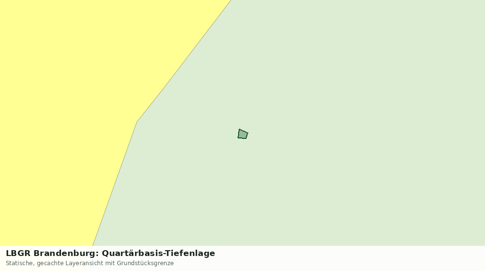 Statische Kartenansicht: LBGR Brandenburg: Quartärbasis-Tiefenlage