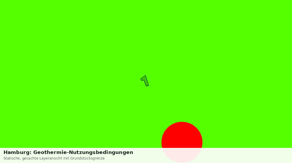 Statische Kartenansicht: Hamburg: Geothermie-Nutzungsbedingungen