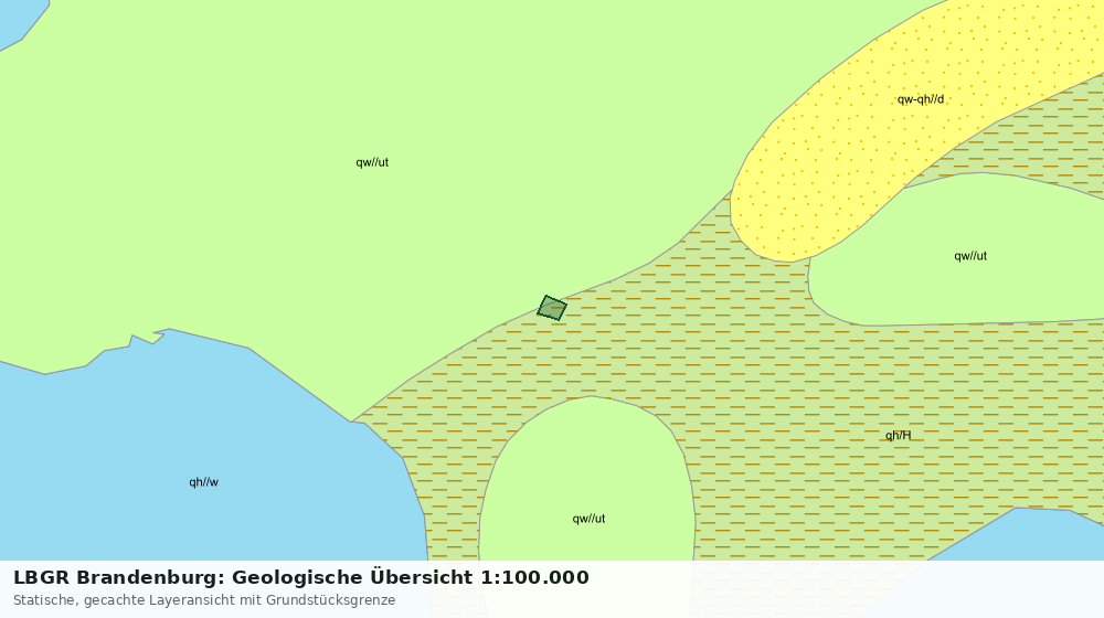 Statische Kartenansicht: LBGR Brandenburg: Geologische Übersicht 1:100.000