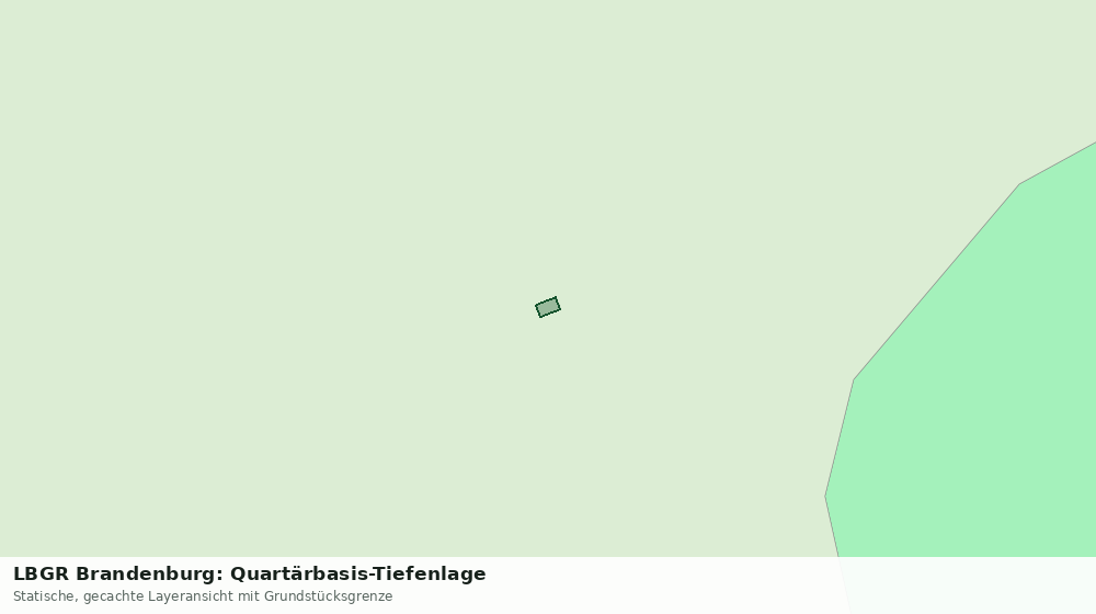 Statische Kartenansicht: LBGR Brandenburg: Quartärbasis-Tiefenlage