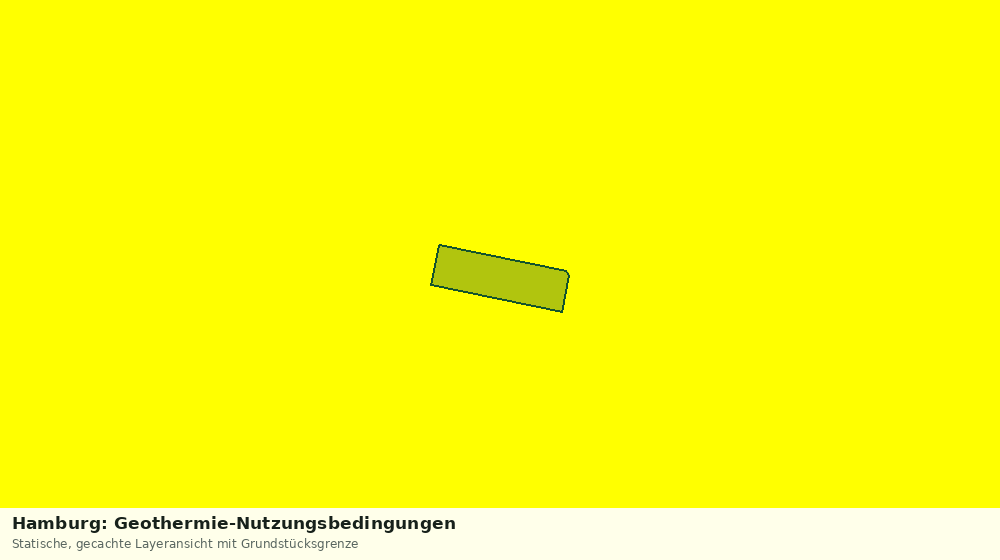 Statische Kartenansicht: Hamburg: Geothermie-Nutzungsbedingungen