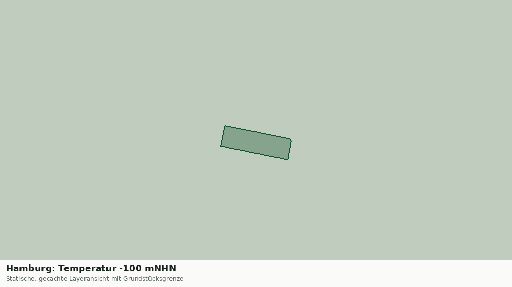 Statische Kartenansicht: Hamburg: Temperatur -100 mNHN