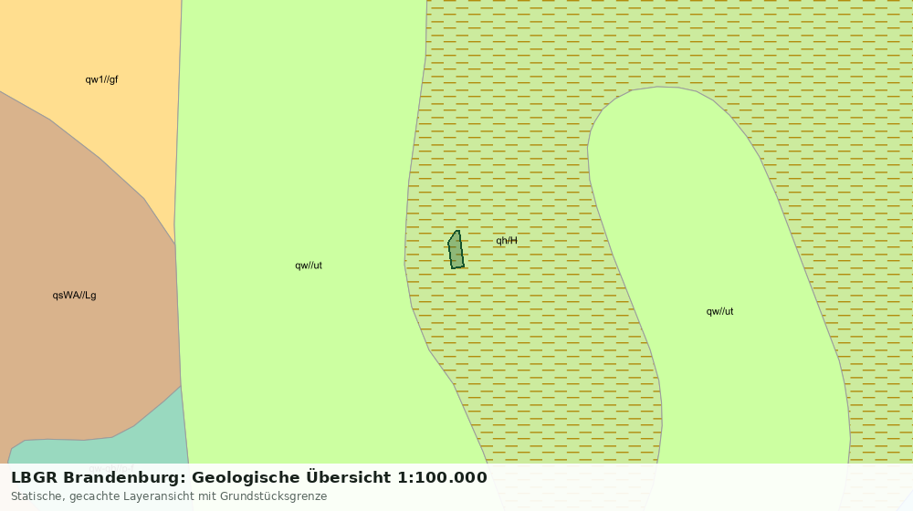 Statische Kartenansicht: LBGR Brandenburg: Geologische Übersicht 1:100.000
